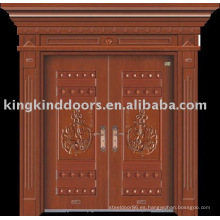 de lujo puerta de cobre villa puerta exterior puerta JKD-9006